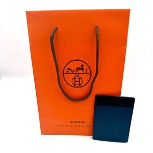 Hermès Orange Gift Bag with Gama Jungle Card Case #455